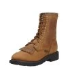 Ariat Men's Cascade 8" Lace Up Work Boot -Cowboy Store 10002418 3 4 front