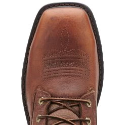 Ariat Men's Brown Rigtek Composite Square Toe Lace Up Boot -Cowboy Store 10012927 toe