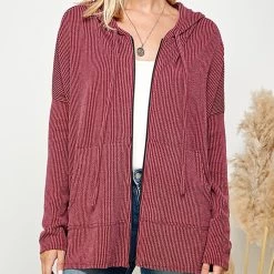 Burgundy Zip Up Hoodie -Cowboy Store 17514120 53c30f53 79f