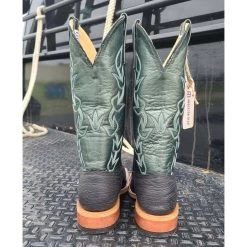 Anderson Bean Black/Green Oiled Shark Boots -Cowboy Store 20220523 143610