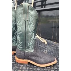 Anderson Bean Black/Green Oiled Shark Boots -Cowboy Store 20220523 143636