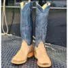 Olathe Indigo Angry Elk Boots -Cowboy Store 20230516 123838