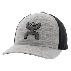 Hooey Mid Profile Pattern Grey/Black Cap-Hooey Up Logo