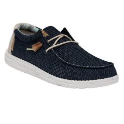 Heydude Hey Dude Men's Wally Eco Sox Orion Blue 14 Heydude Hey Dude Men's Wally Eco Sox Orion Blue -Cowboy Store 40008 4MT WALLYSTRETCH ORIONBLUE RIGHTANGLE