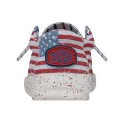 Heydude Hey Dude Wally Toddler Patriotic Stars & Stripes -Cowboy Store 40031 9C8 WALLYTODDLERPATRIOTIC STARSANDSTRIPES LEFTBACK