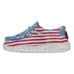 Heydude Hey Dude Wally Toddler Patriotic Stars & Stripes -Cowboy Store 40031 9C8 WALLYTODDLERPATRIOTIC STARSANDSTRIPES LEFTSIDE 1