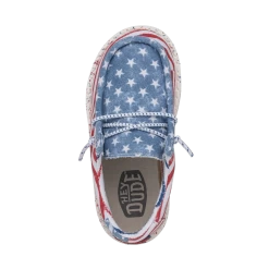 Heydude Hey Dude Wally Toddler Patriotic Stars & Stripes -Cowboy Store 40031 9C8 WALLYTODDLERPATRIOTIC STARSANDSTRIPES LEFTTOP