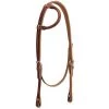 Weaver Leather Brown Horizons Rolled Sliding Ear Headstall -Cowboy Store 4004 002 0061319 m