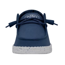 Heydude Hey Dude Wendy Slub Canvas True Blue -Cowboy Store 40063 428 WENDYSLUBCANVAS TRUEBLUE LEFTFRONT