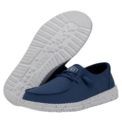 Heydude Hey Dude Wendy Slub Canvas True Blue -Cowboy Store 40063 428 WENDYSLUBCANVAS TRUEBLUE PAIRBOTTOM