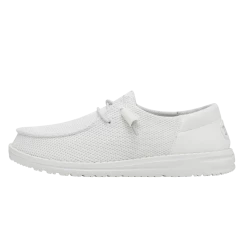 Heydude HEY DUDE WENDY FUNK MONO WHITE 12 Heydude HEY DUDE WENDY FUNK MONO WHITE -Cowboy Store 40065 100 WENDYFUNKMONO WHITE LEFTSIDE