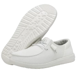 Heydude HEY DUDE WENDY FUNK MONO WHITE 14 Heydude HEY DUDE WENDY FUNK MONO WHITE -Cowboy Store 40065 100 WENDYFUNKMONO WHITE PAIRBOTTOM 1