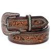 American Darling Brown Turquoise Dot Belt -Cowboy Store ADBLF110