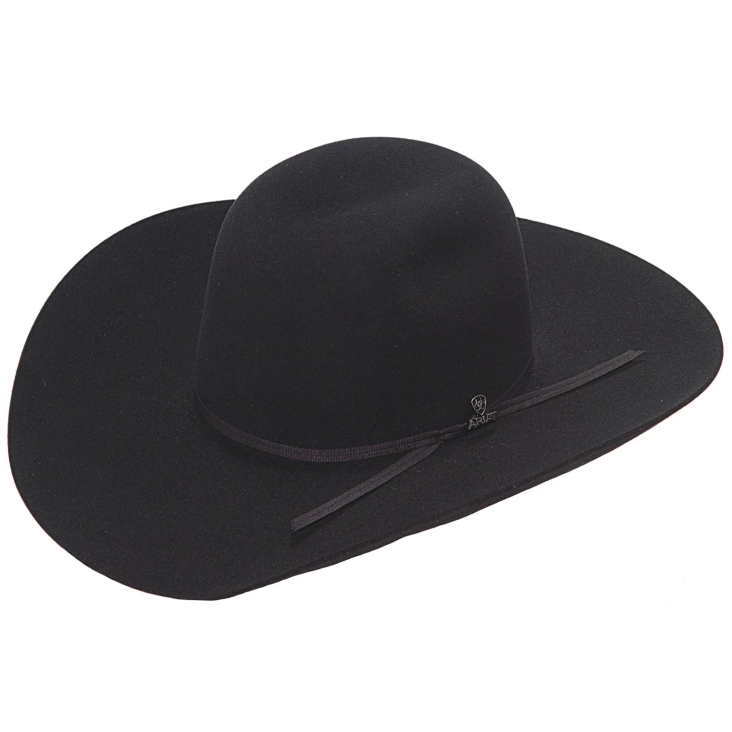 Ariat 6X Black Punchy Crown Hat 3 Ariat 6X Black Punchy Crown Hat