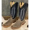 Anderson Bean Grey Waxy Kudu Royal Blue Boots -Cowboy Store IMG 5074