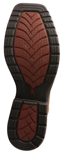 Twisted X Men's Dark Brown And Tan Square Toe Boot 9 Twisted X Men's Dark Brown And Tan Square Toe Boot -Cowboy Store MLCWW05.03