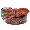 American Darling Red Tooled Belt -Cowboy Store Picture1 b8c0207d c375 41be a829 22d96a1e79dc