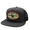Red Dirt Designs Jackalope Charcoal And Grey Cap 2 Red Dirt Designs Jackalope Charcoal And Grey Cap -Cowboy Store RDHC155 Jackalope Charcoal Black