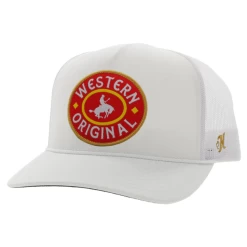 Hooey Western Original "Steamboat" White Trucker Cap