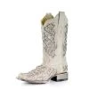 Corral Boots Corral White Glitter Inlay Boots 1 Corral Boots Corral White Glitter Inlay Boots -Cowboy Store a3397 2