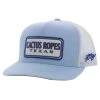 Hooey Cactus Ropes Blue/White Cap -Cowboy Store ltbluf